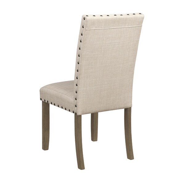 Set of 2 Wooden Upholstered Dining Chair