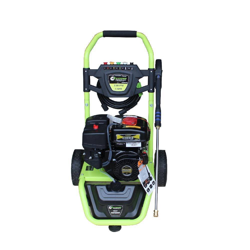 Green-Power 3300 PSI 208 cc Gas Pressure Washer LCT Professional Engine CARB Approved GNW3324A