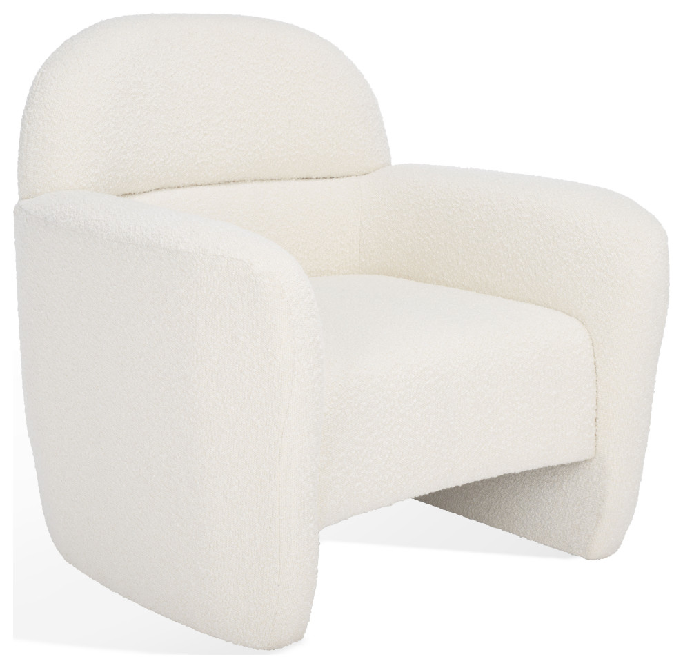 Safavieh Couture Bellamaria Boucle Accent Chair Ivory   Contemporary   Armchairs And Accent Chairs   by Safavieh  Houzz