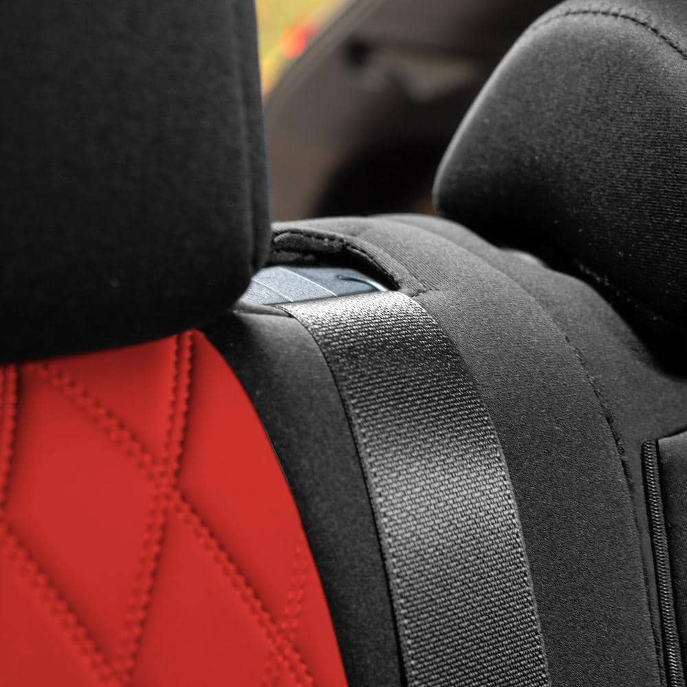 FH Group Neosupreme Custom Fit Seat Covers for 2019-2022 Toyota Rav4 LE to XLE to Limited DMCM5011RED-FULL