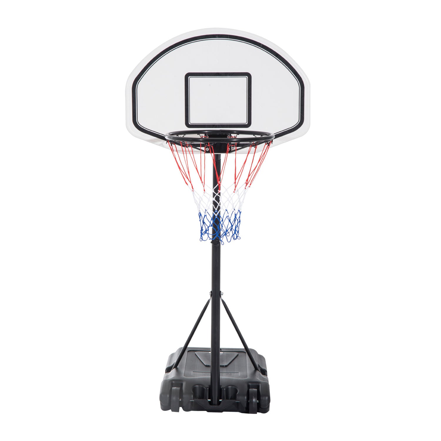 Ametoys 30 In. Backboard Height Adjustable Portable Basketball System Hoop