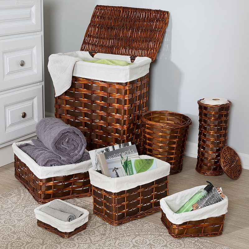 Honey-Can-Do 7-piece Wicker Hamper Set