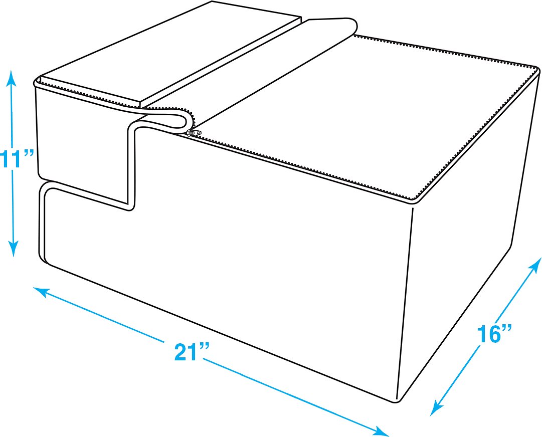 Best Pet Supplies Linen Covered Foam Foldable Cat and Dog Stairs