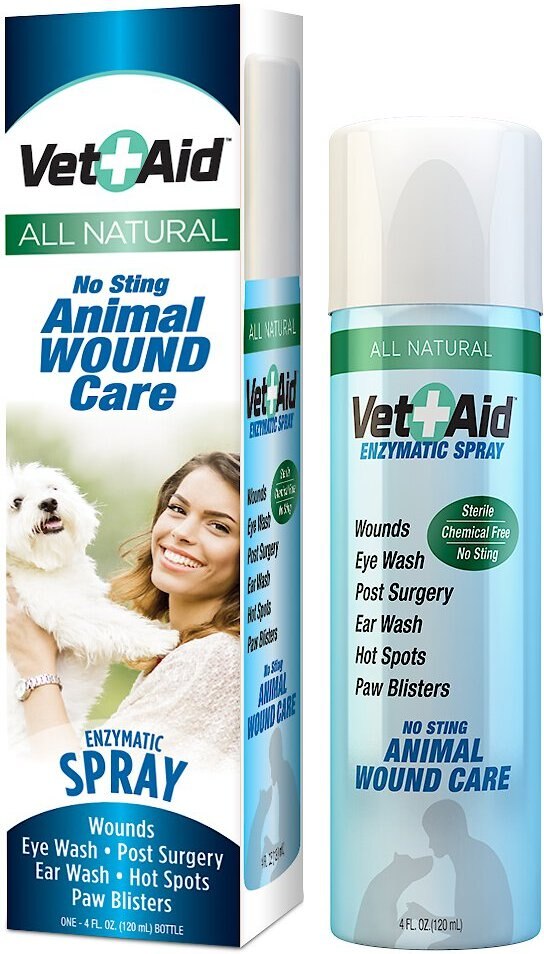 Vet Aid Enzymatic Spray for Dogs， Cats， Horses and Small Pets