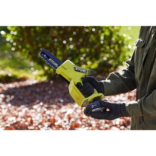 RYOBI ONE+ HP 18V Brushless 6 in. Battery Compact Pruning Mini Chainsaw (Tool Only) P25013BTL