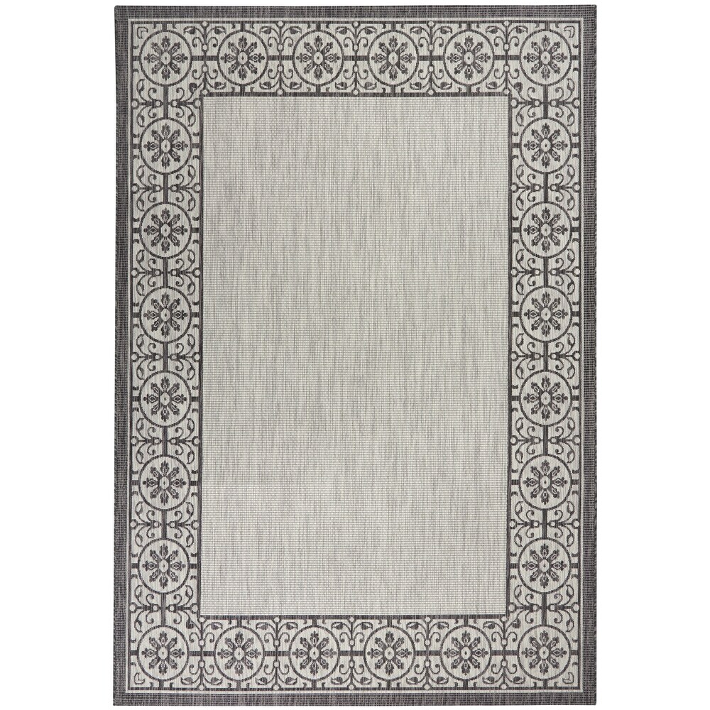 Nourison Garden Party Bordered Indoor/Outdoor Area Rug