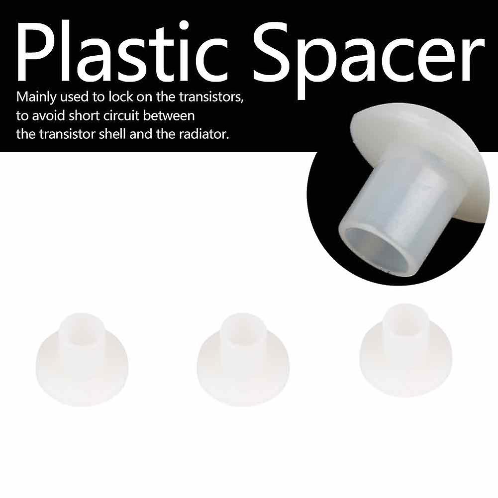 100pcs Transistor Washer Insulated Plastic Spacer Bushing Washers (tw-9)