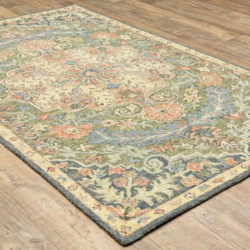 StyleHaven Andover Persian Medallion Handmade Wool Area Rug