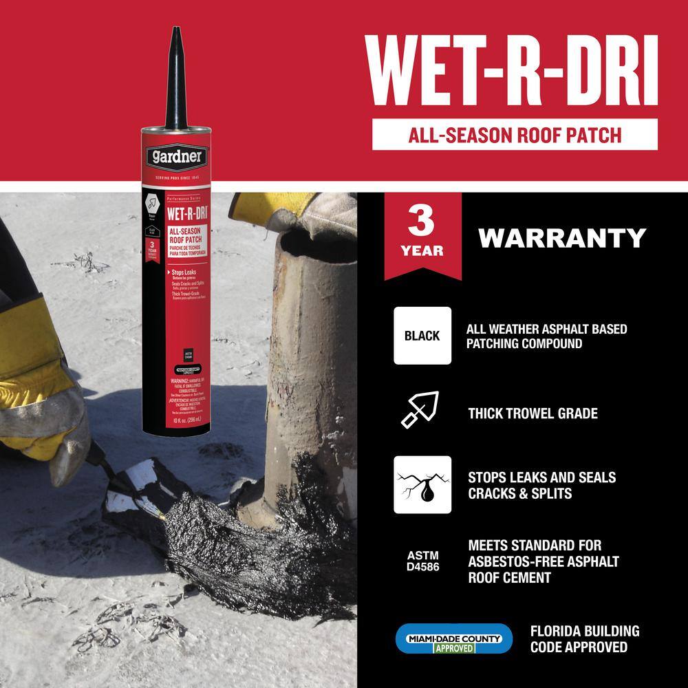 Gardner 10 oz. Wet-R-Dri All-Season Roof Patch (12-Case) 0379-GA