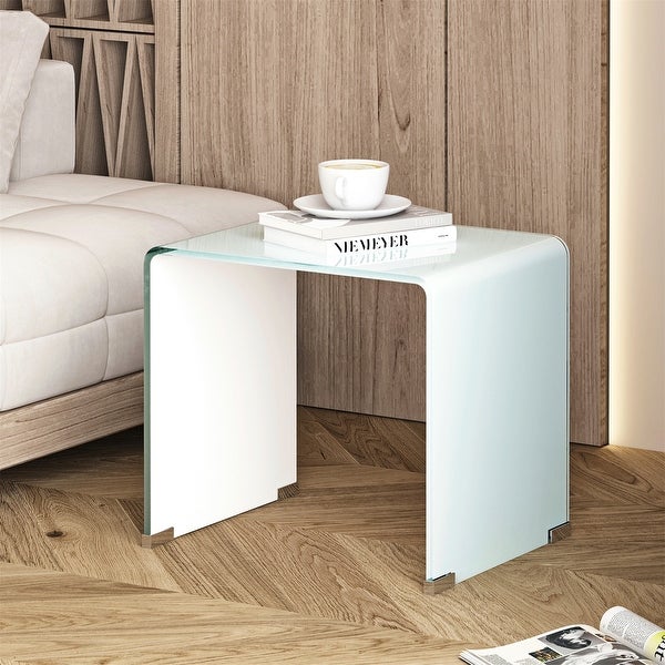 Whole Tempered Glass Coffee Table End Table White