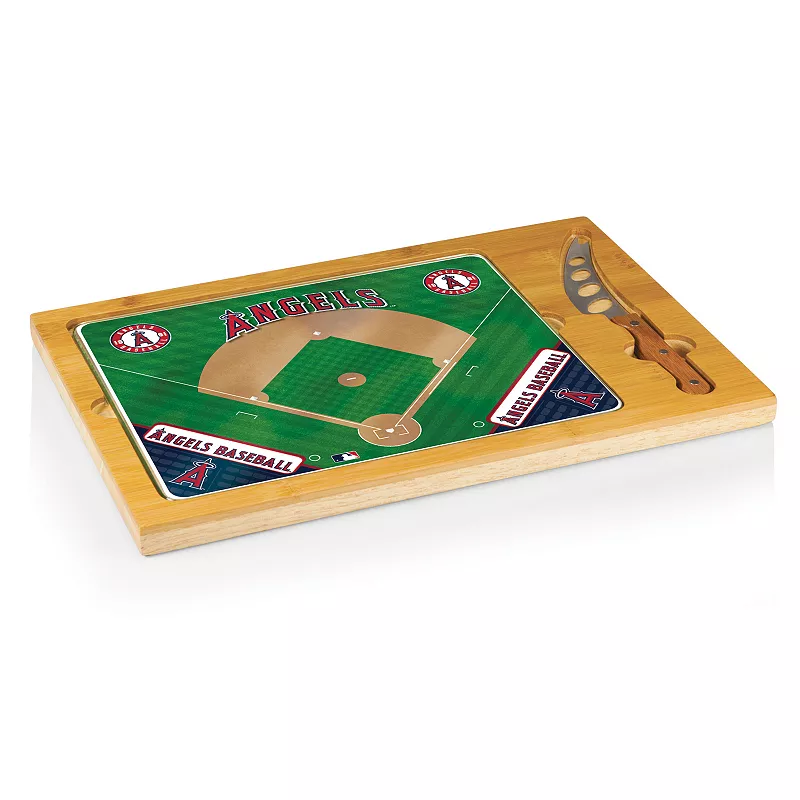 Picnic Time Los Angeles Angels of Anaheim Icon Rectangular Cutting Board Gift Set