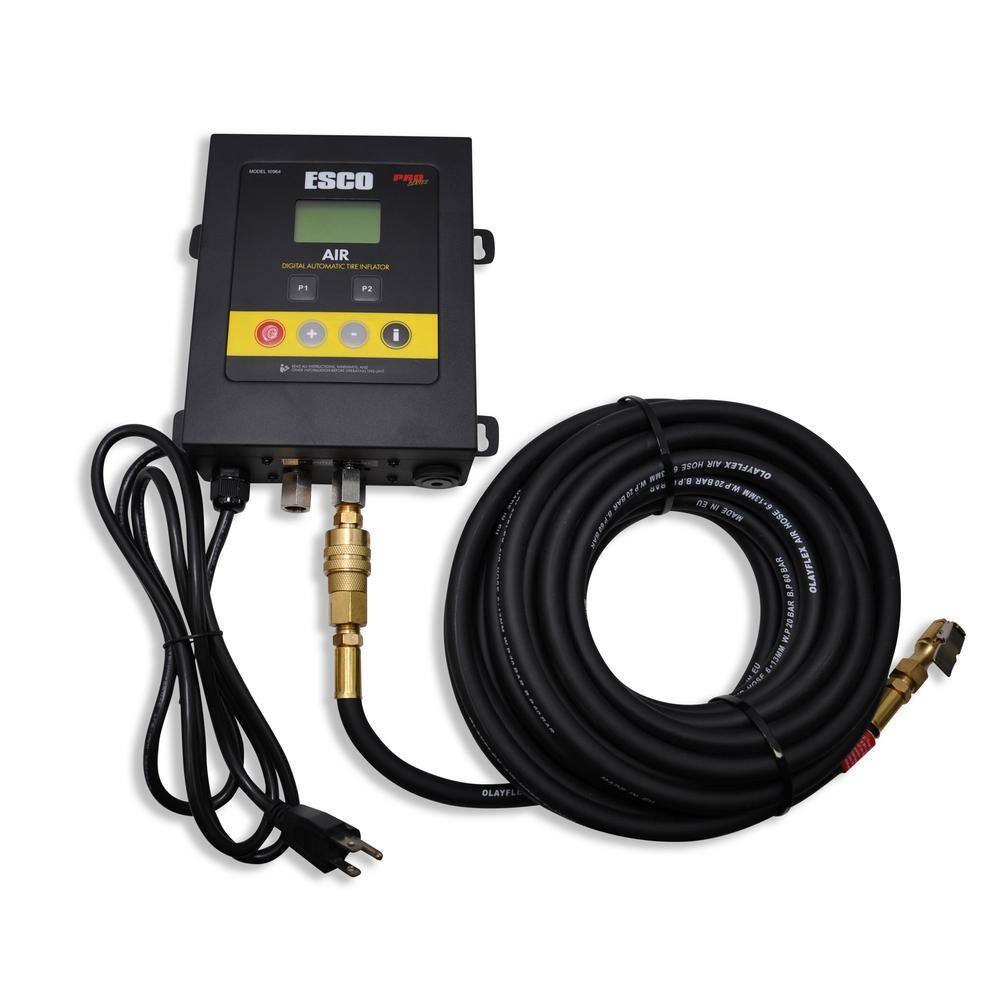 ESCO Automatic Tire Inflator Wall Mounted with DigitalLCD Gauge 10964