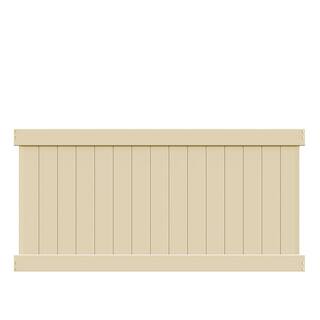 Veranda Linden 4 ft. H x 8 ft. W Sand Vinyl Privacy Fence Panel Kit 73014720