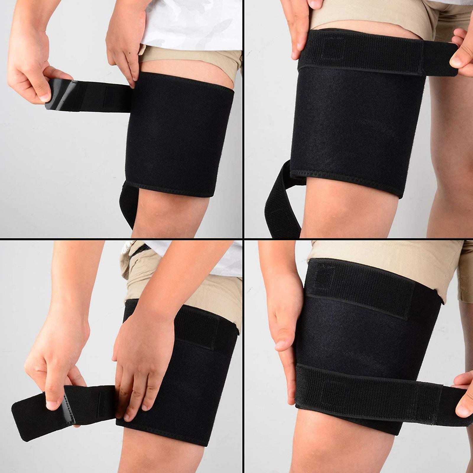 Compression Thigh Brace Wrap Sports Pain Relief Breathable Adjustable Thigh Support Strap