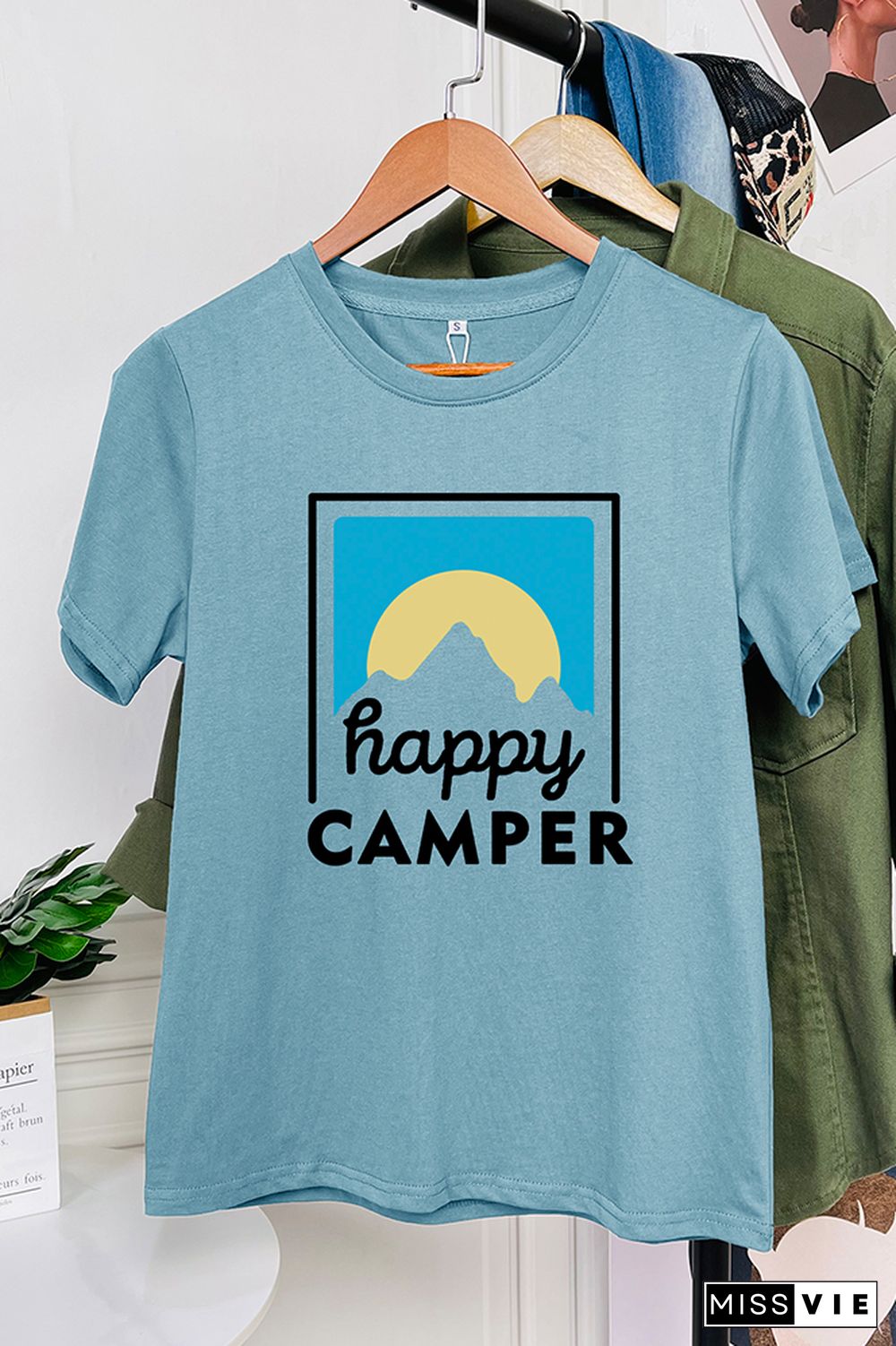 Happy Camper Short Sleeve Graphic Tee Wholesale