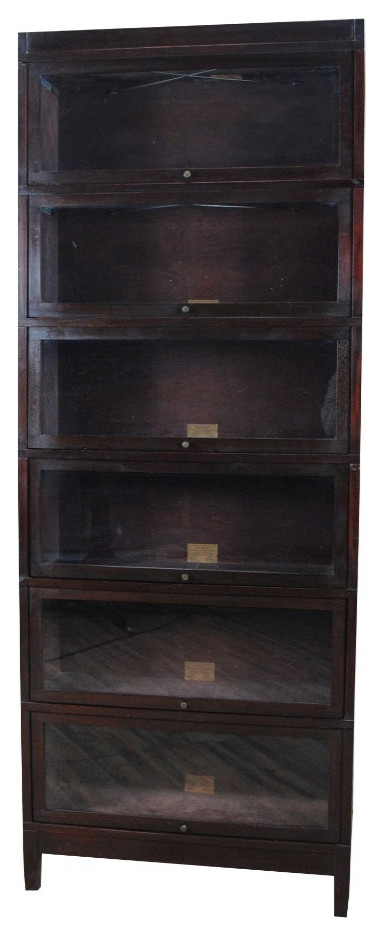 NVIN0343 Vintage Mahogany Globe Wernicke Bookcase   Transitional   Bookcases   by Niagara Furniture  Houzz