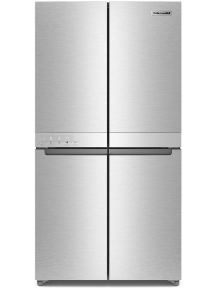 KitchenAid ADA 19.4 Cu. Ft. Counter-Depth 4-Door Refrigerator in PrintShield Stainless Steel