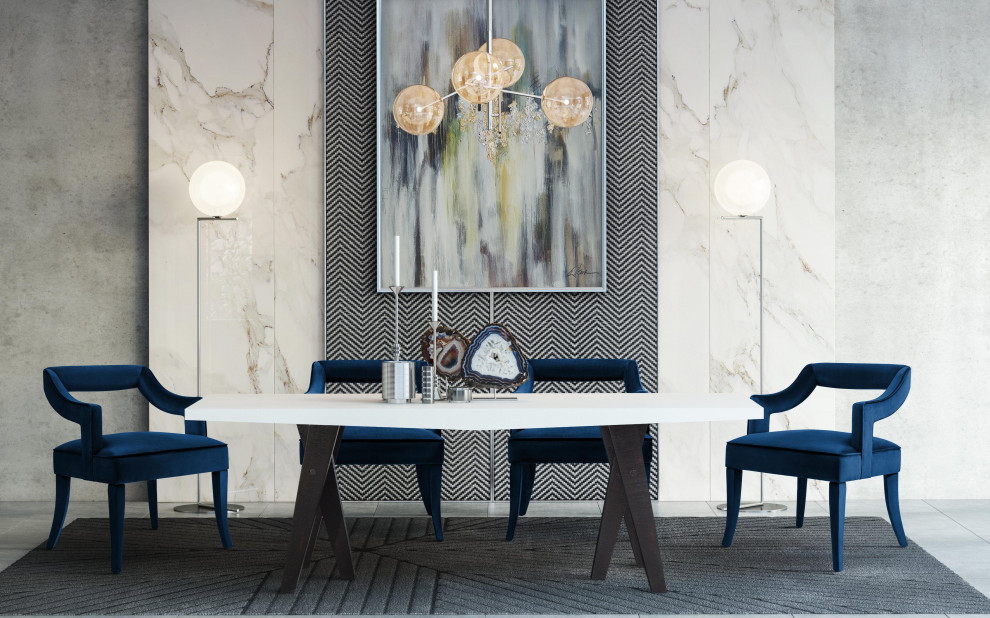 Tiffany Velvet Chair   Contemporary   Dining Chairs   by MODTEMPO LLC  Houzz