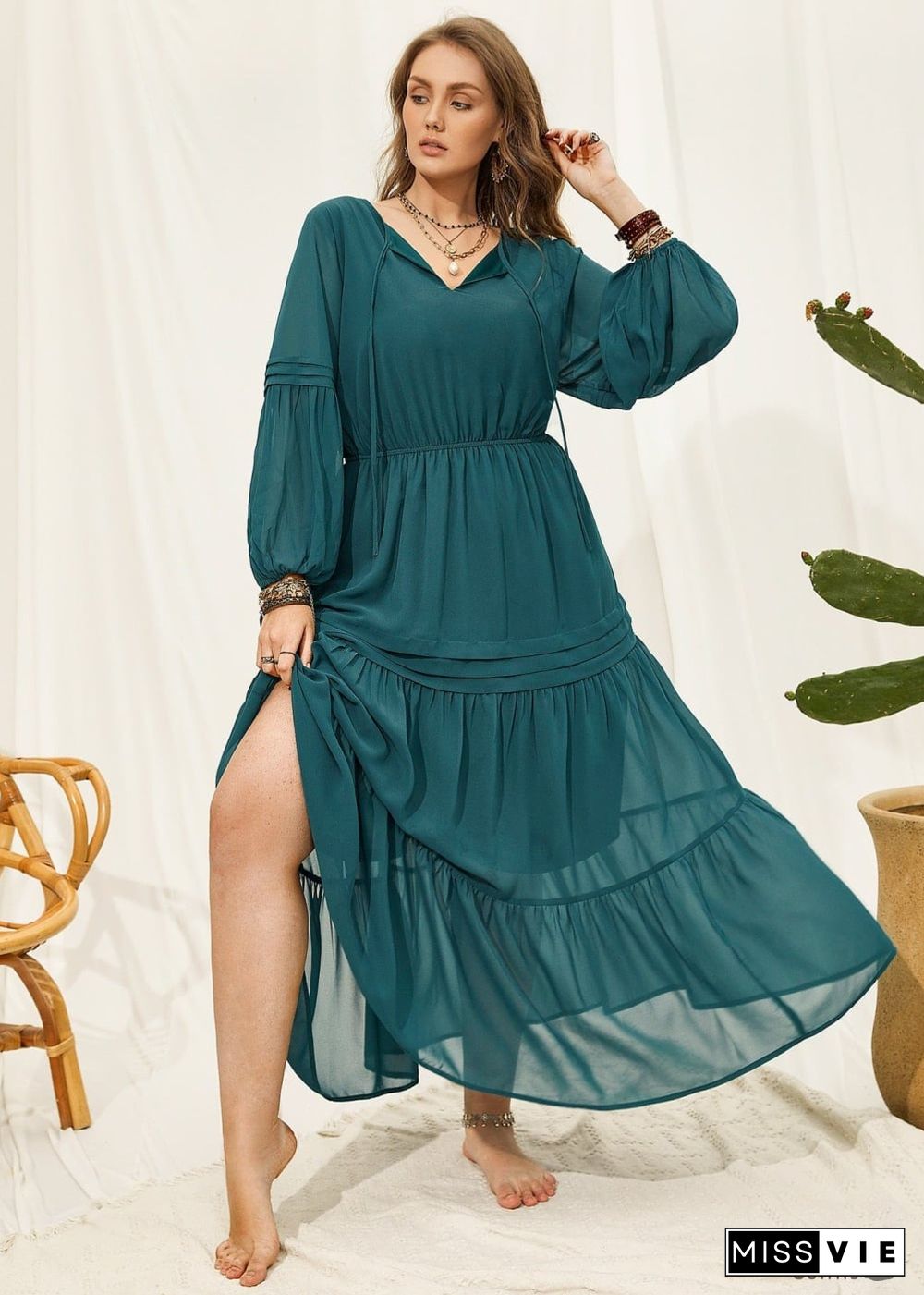 Boho Plus Size Giselle Maxi Dress For Women