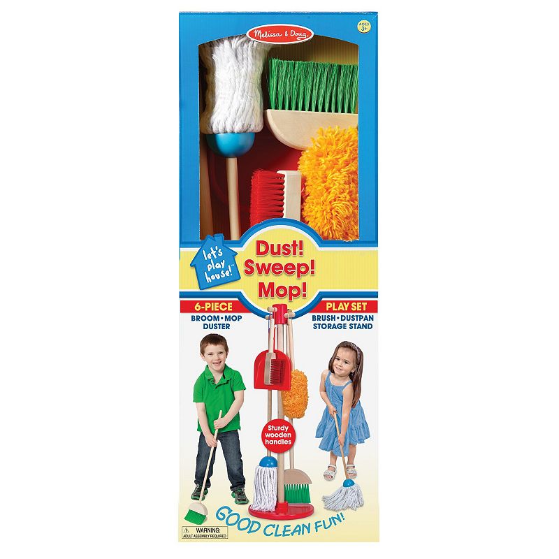 Melissa and Doug Let's Play House! Dust， Sweep and Mop Set