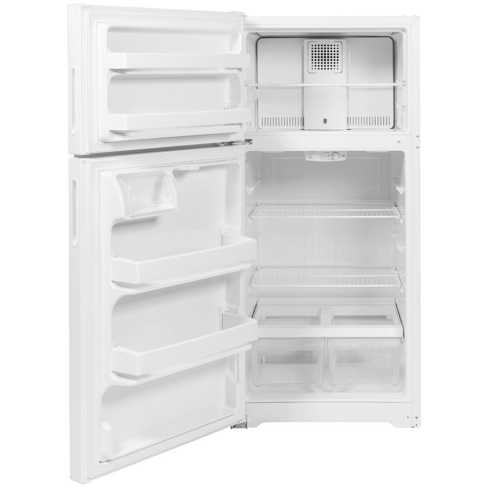 Hotpoint 15.6 cu. ft. Top Freezer Refrigerator in White HPS16BTNLWW