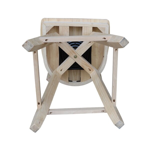 Emily Counterheight Stool with Swivel and Auto Return - Unfinished