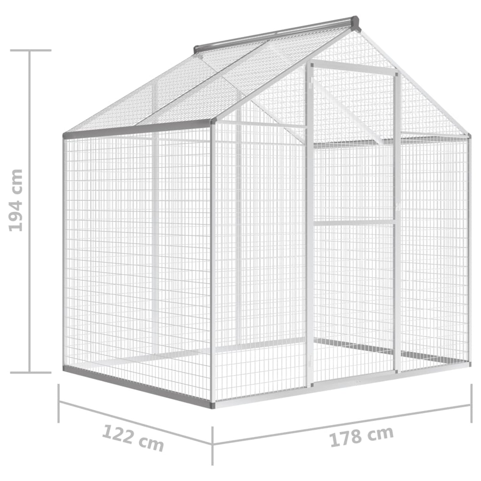 Outdoor Aviary Aluminum 70.1