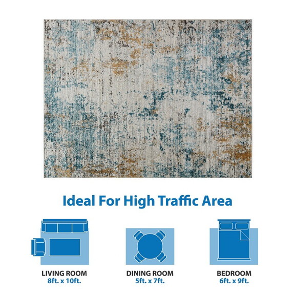 Newport Abstract Area Rug B03597918