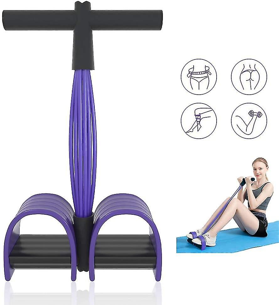 Born Pretty  Multifunction Bands Upgrade 6 Tubes Elastic Fitness With Pedals Handles Latex Stretch Ropes Resistance Equipment For Home Gym Office