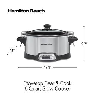 Hamilton Beach 6 qt. Stainless Steel Slow Cooker 33663