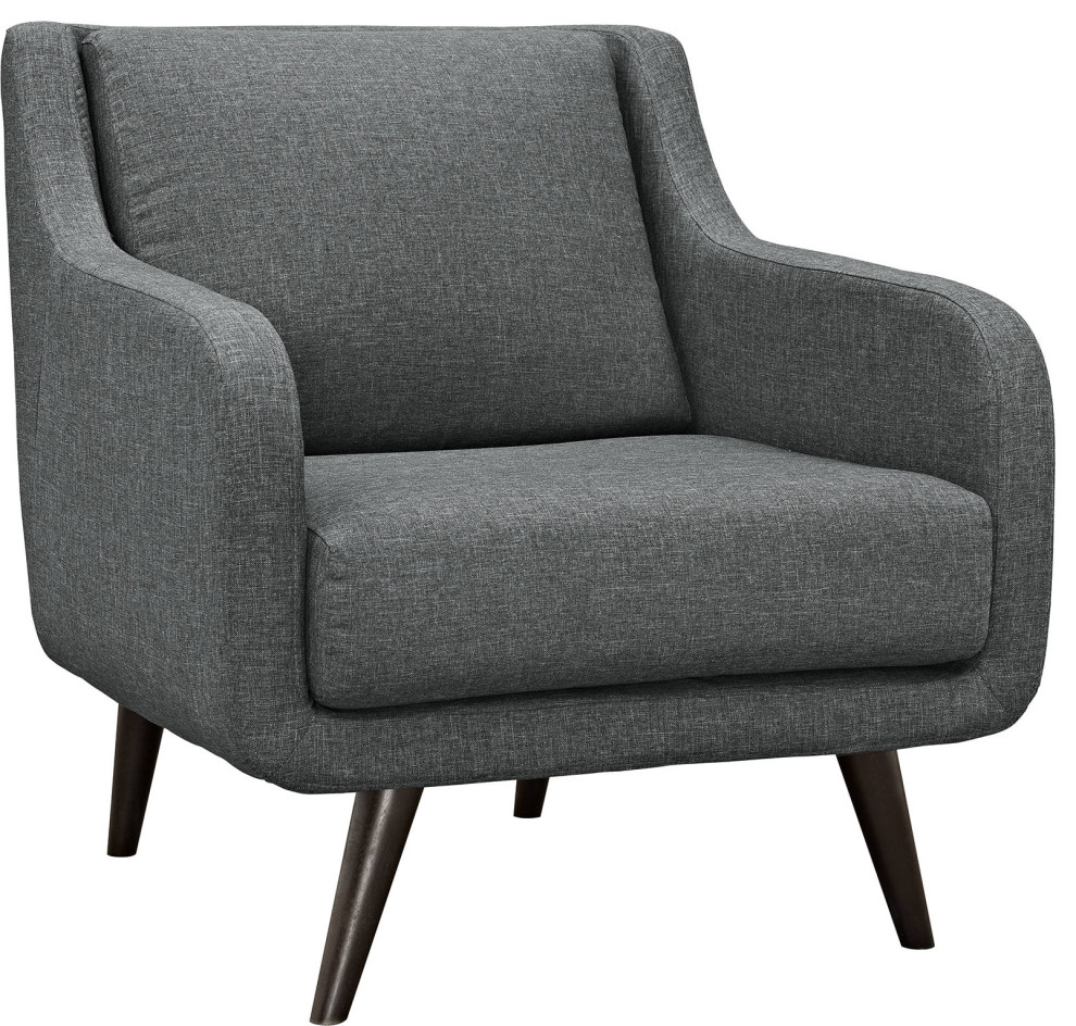 Sonia Upholstered Armchair   Midcentury   Armchairs And Accent Chairs   by HedgeApple  Houzz