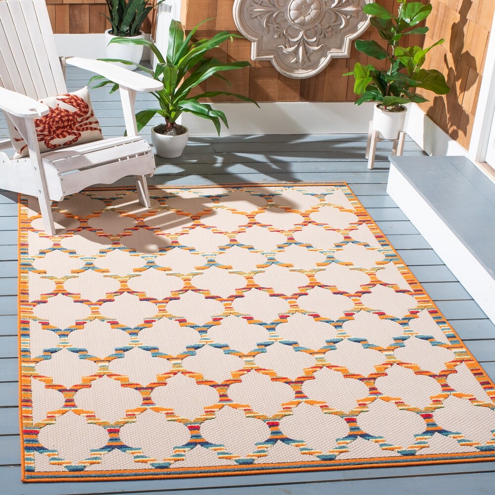 SAFAVIEH Cabana Nilgun Indoor/ Outdoor Waterproof Patio Trellis Rug