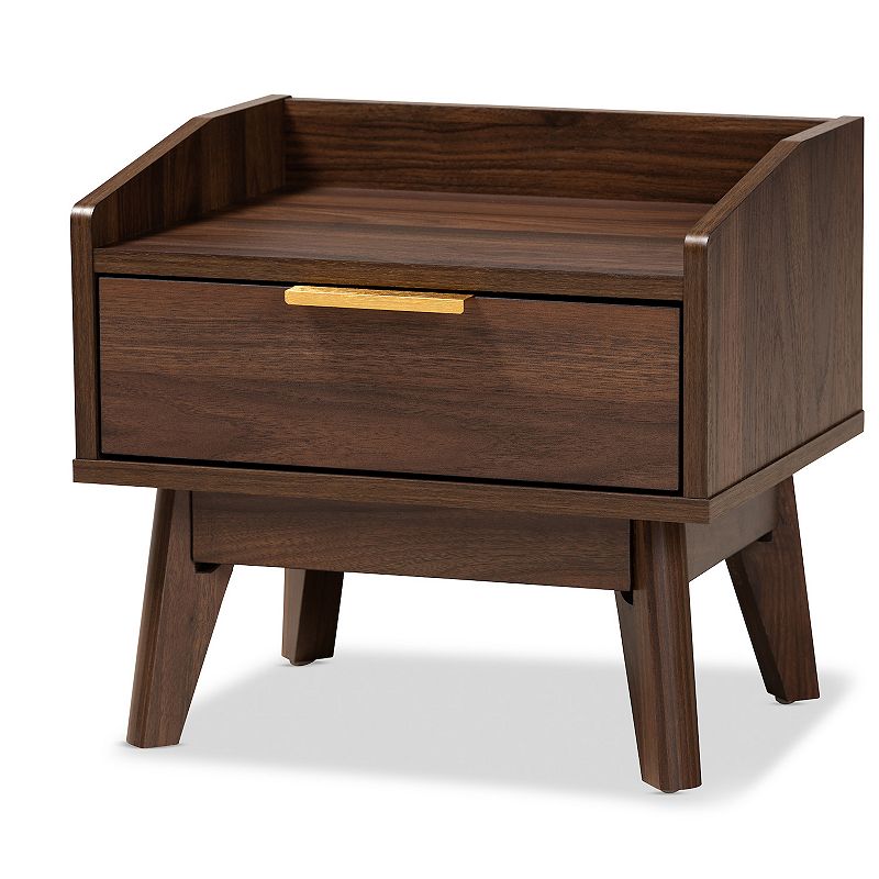 Baxton Studio Lena Medium Brown Nightstand