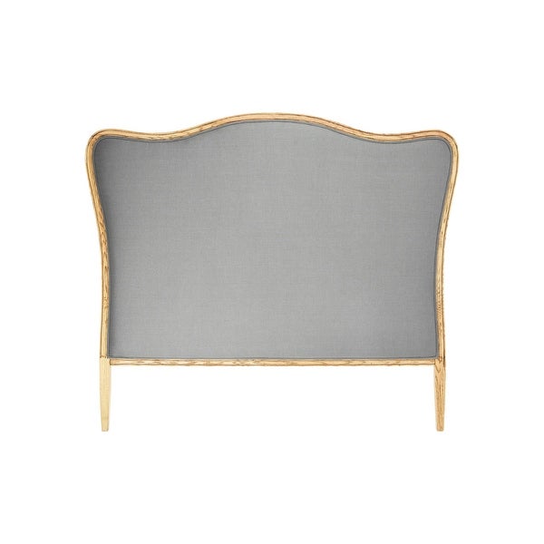 Oak and Linen Headboard - - 34802402