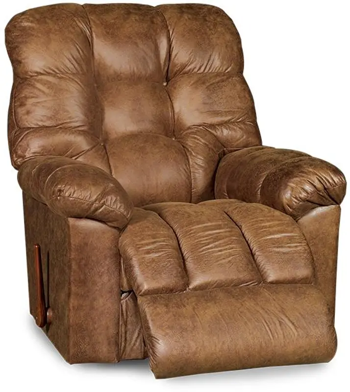 Gibson Canyon Brown Reclina-Rocker Manual Recliner