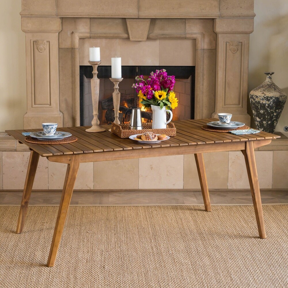 Serena Farmhouse Cottage 69 inch Rectangle Wood Dining Table by Christopher Knight Home   Brown