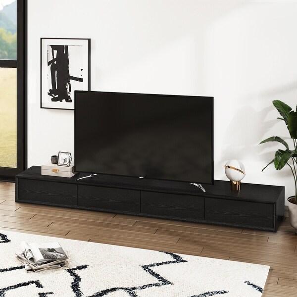 Anja Wood TV Stand for TV up to 80