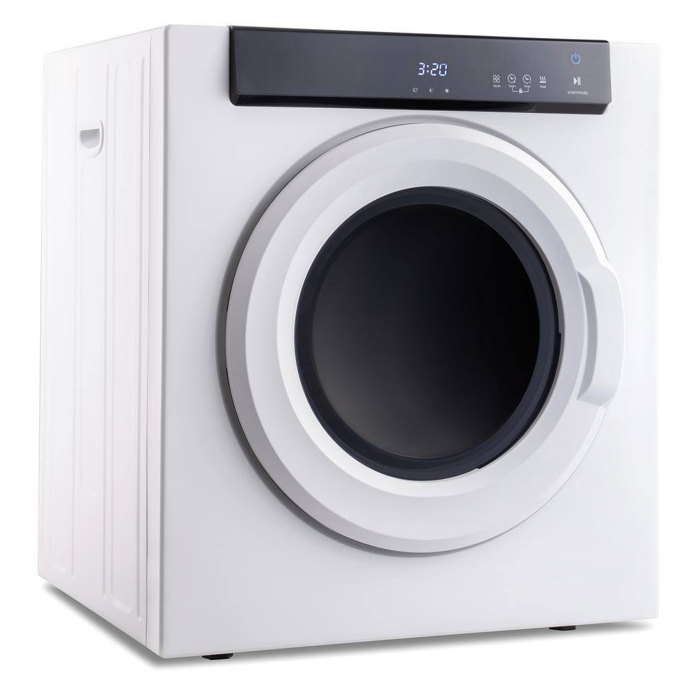 3.23 cu.ft. Compact vented Front Load Electric Laundry Dryer in White Compact Tumble Dryer with with Touch Screen Panel W-KFC-36