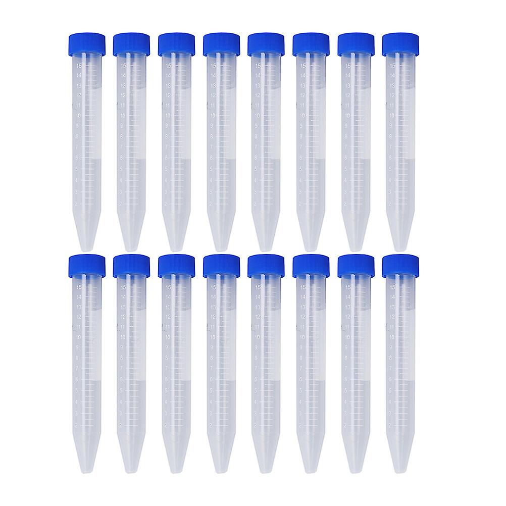 30pcs Centrifuge Tube 15ml Test Tube With Screw Caps Atomization Tube Supply