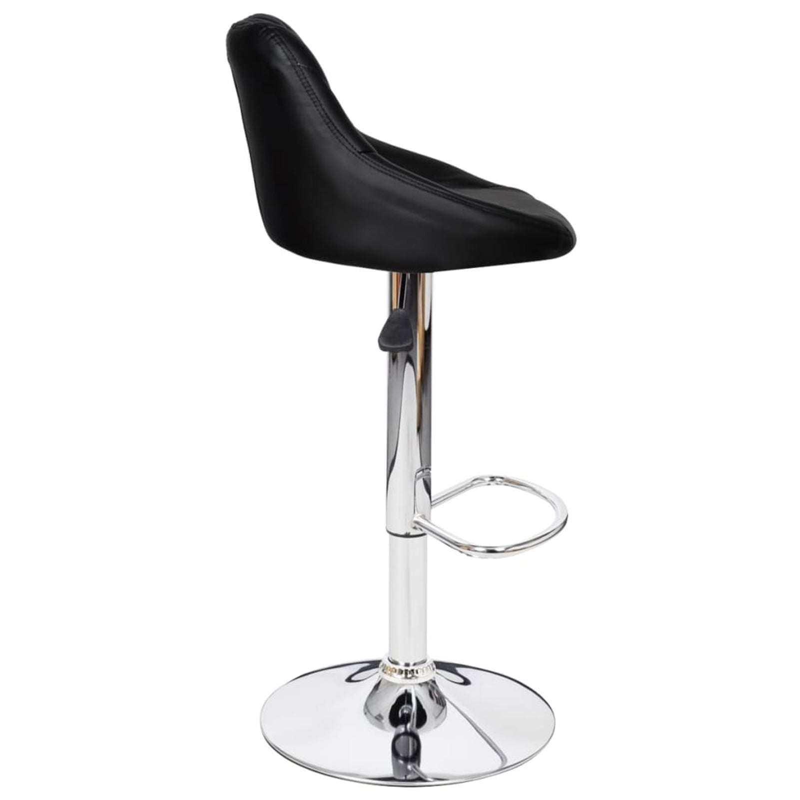 Abody Bar Stools 2 pcs Black Faux Leather