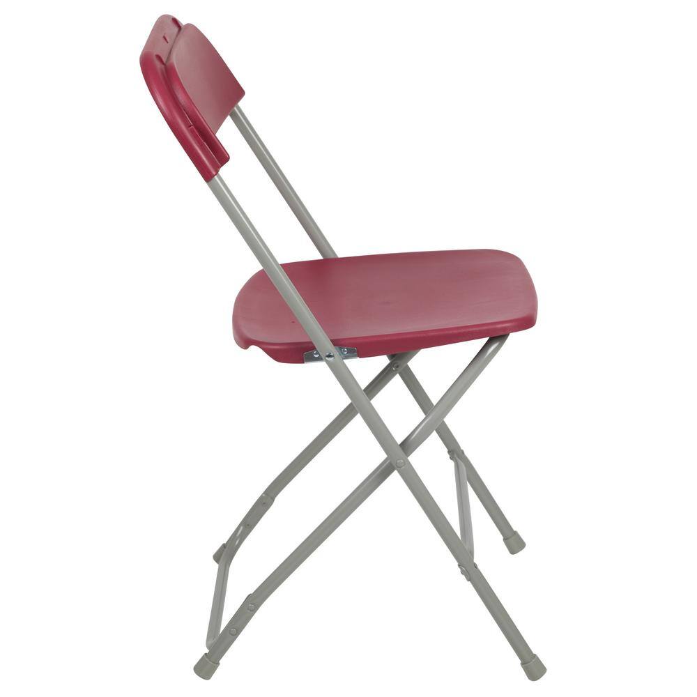 Carnegy Avenue Red Metal Folding Chair (Set of 10) CGA-LE-167358-RE-HD