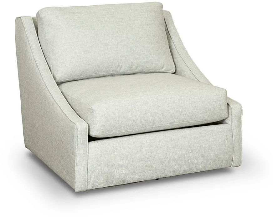 Romee Spa Gray Swivel Accent Chair