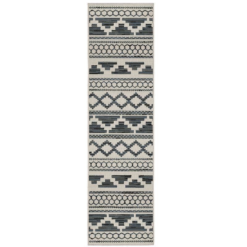 StyleHaven Trevor Distressed Abstract Indoor Outdoor Rug