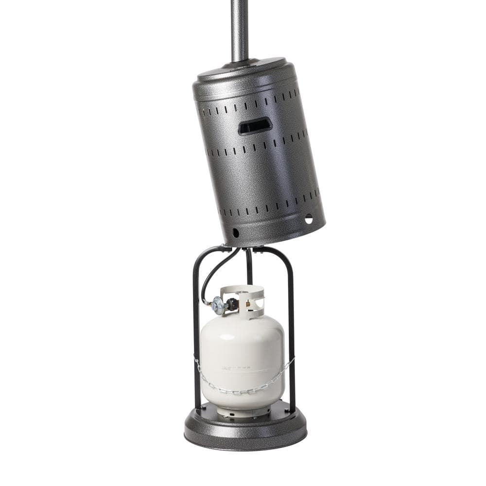 Fire Sense Hammered Platinum 46,000 BTUs Gas Patio Heater 62555