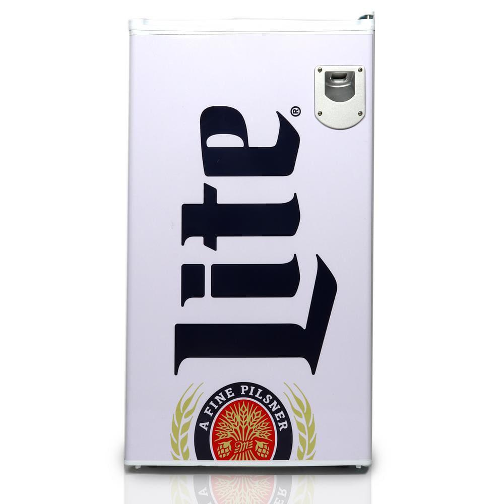 Koolatron 33 cu ft Miller Lite Mini Fridge in White