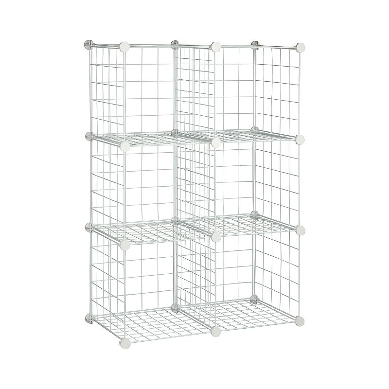 Honey-Can-Do 6-Pack Modular Mesh Storage Cube Set