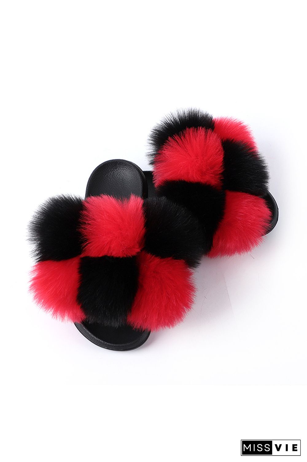 Colorful Fluffy Home Slippers Wholesale