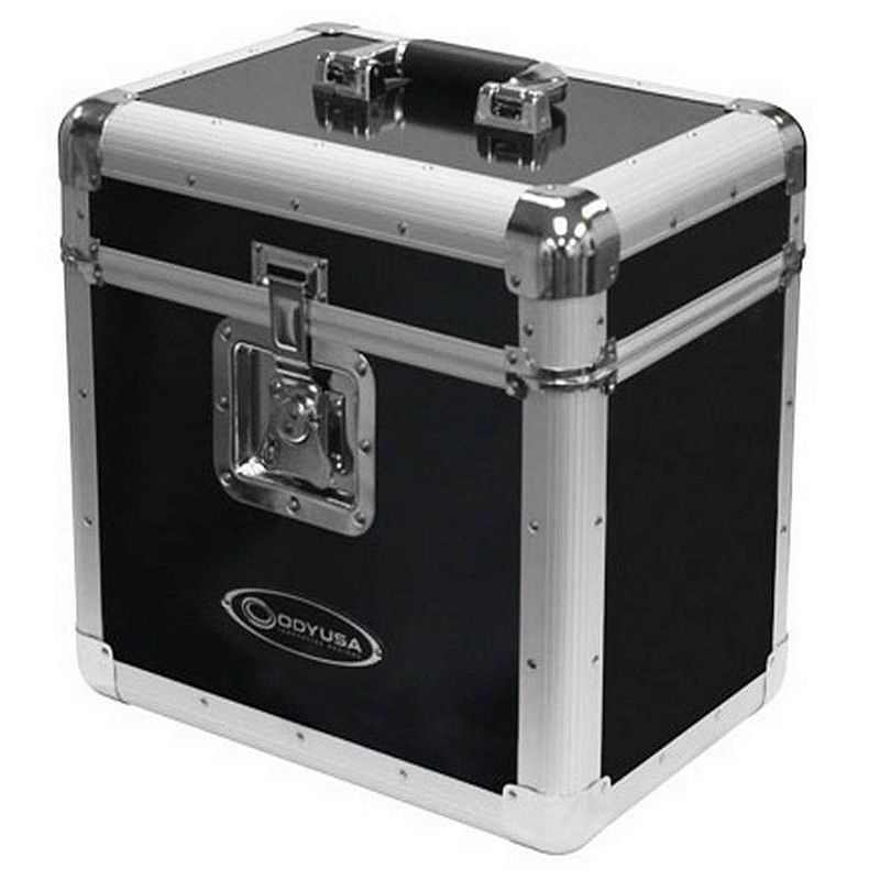 Odyssey KROM Series Record Utility Case for 70 12 Vinyl Records and LPs， Silver