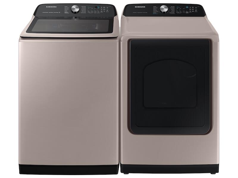 Samsung DVE52A5500C 7.4 Cu. Ft. Smart Electric Dryer With Steam Sanitize+ In Champagne