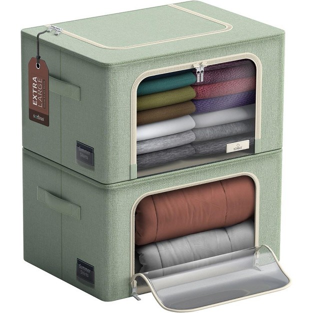 Sorbus Foldable Storage Bag Organize teal